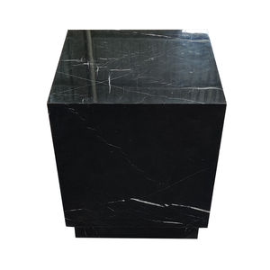 2023 Hot Style Black <span class=keywords><strong>cube</strong></span> table basse en marbre de luxe table d'appoint table de <span class=keywords><strong>chevet</strong></span> - Product Image 2