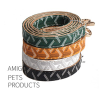 Luxuriöses PU-Hundehalsband mit Leine, Nieten-Design, Weich, Komfortabel, Verstellbar, Langlebig, Umweltfreundlich, Anpassbar für Große Hunderassen