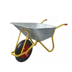 Agricultural tools and use germany wheelbarrow WB6404H with galvanized tray