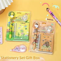 Cartoon Mini Notizbuch Stift Set Kinder Schüler Schreibwaren Geschenkset Gelstift Notizbuch Set