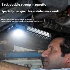 Linterna de Pesca COB Súper Brillante, Portátil, Recargable por USB, con Indicador de Batería, Linterna de Emergencia para Camping y Actividades al Aire Libre - Product Image 4