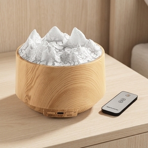 Portable Humidifier ABS PP Electronic Components Wood Grain Aesthetic Aromatherapy - Product Image 1