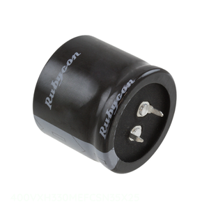Condensateur original 330 uF 400VXH330MEFCSN35X25 à montage traversant, en aluminium, 330UF 20% 400V SNAP TH - Product Image 1