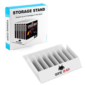 Support d'Affichage 8-en-1 pour Cartes et Disques <span class=keywords><strong>de</strong></span> Jeu, Organiseur <span class=keywords><strong>de</strong></span> Stockage <span class=keywords><strong>de</strong></span> Disques CD pour PS5, <span class=keywords><strong>PS4</strong></span>, PS3 - Product Image 5