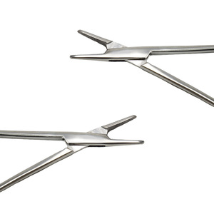 Pinza Porta Agujas Guanlan de Acero Inoxidable 304, Fórceps Quirúrgico Dentario Dentado, Diseño de Anillo a Presión - Product Image 3