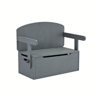 Ensemble table et chaises pour enfants avec organisateur de rangement, mobilier pour tout-petits, banc de rangement en bois pour jouets avec poignée