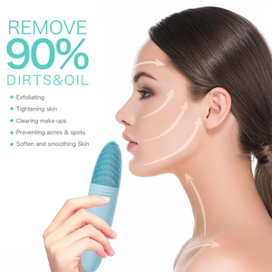 <span class=keywords><strong>Brosse</strong></span> <span class=keywords><strong>nettoyante</strong></span> sonique pour le <span class=keywords><strong>visage</strong></span>, masseur électrique en silicone pour le <span class=keywords><strong>visage</strong></span>, nettoyage en profondeur des pores, étanche, chargement USB, outil de soin de la peau - Product Image 3