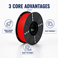 Filament PETG Becreative 1,75 mm, bobine de 1 kg, résistant aux chocs, tolérance de déformation thermique 68, 0,02 mm pour imprimantes 3D FDM, pièces de drones, RC