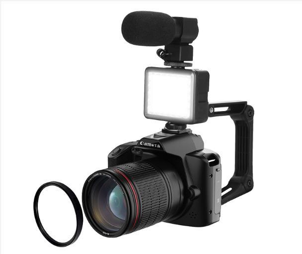 New HD WIFI Digital Cameras Microphone 64 Million Camcorder 4k Night Vision Vlogging Camera for Youtube Led Video Light