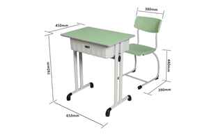 Conjunto de Escritorio y Silla Ergonómico para una Asientos Cómodos, Ideal para Estudiantes, Áreas de Estudio, Combinación Eficiente - Product Image 2