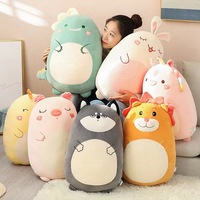 EN STOCK Mignon Kawaii Personnalisé Doux Peluche Rembourrée Dinosaure Licorne Cochon Husky Canard Lapin Lion Animal Fruit Squish Jouet en Peluche