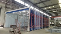 Cabine de peinture télescopique rétractable, cabine de peinture mobile pliable, cabine de peinture pour revêtement liquide, pour usage industriel