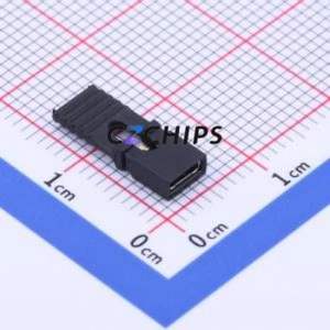 F254D-02-0135-PT-B Shorting Cap / Jumper Cap P=2.54mm Connector 1x2 2.54mm Open Top Type 2A - Product Image 1