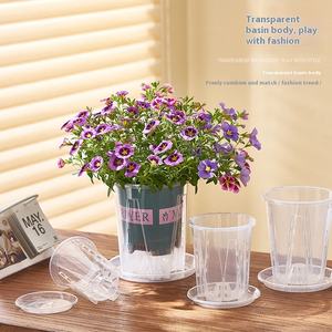 Pot de fleur en plastique Transparent nouveau Phalaenopsis contrôle des racines château Peak Pot respirant Pots de fleurs et jardinières - Product Image 1