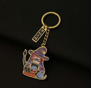 Factory Direct Alloy Anime Carabiner Keychains Custom Fashion Vintage Design Lightweight & Hard-Wearing Support UV Printing