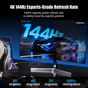 Câble <span class=keywords><strong>USB</strong></span> C <span class=keywords><strong>vers</strong></span> <span class=keywords><strong>DisplayPort</strong></span> 8K60Hz 4K144Hz, 32,4 Gbps, haute vitesse, Type C <span class=keywords><strong>vers</strong></span> DP, pour ordinateur portable de jeu, smartphone, moniteur HDTV - Product Image 4