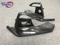 Ailerons de phares antibrouillard en fibre de carbone pour Infiniti Q50 2018-2023, garniture de ventilation avant