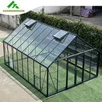 Açık metal alüminyum çerçeve yeşil ev arka bahçesinde mini cam sera victoria ticari cam bahçe sera satılık