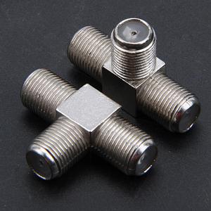 F Female до 2 F женский разъем тройной T RF адаптер Коннектор 3-х полосная сплиттер - Product Image 5