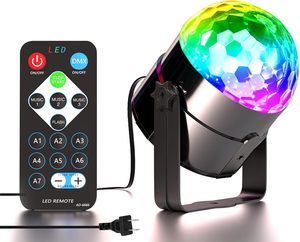 Mini projecteur LED RGB à commande sonore pour voiture/fête, boule disco <span class=keywords><strong>DJ</strong></span>, éclairage d'ambiance pour Noël - Product Image 2