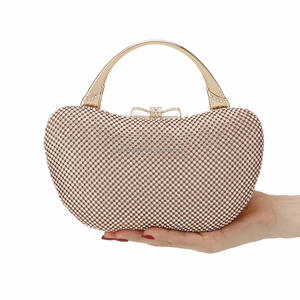 Bolso de Mano Pequeño de Lujo para Fiesta, con Cuentas, PU, Hecho a Mano, con Perlas, Correa para el Hombro y Cierre de Cremallera - Product Image 2