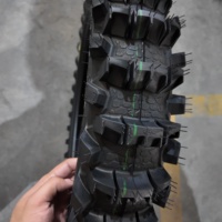 GUMMY Nouveaux pneus de moto tout-terrain Boue Terrain Désert Petite pelle 18 pouces de haut à dents profondes Tubeless Factory Direct 110/100-18