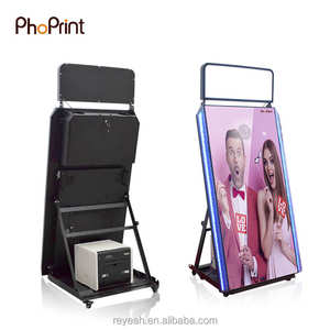 2024 Beauty Wood Vintage Selfie Magic Mirror Photo Booth Machine con impresora y cámara - Product Image 6