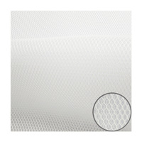 Tissu en maille sandwich tricoté chaîne Meishunqi, vente directe usine, maille 3D épaisse 100% polyester, résistant à l'abrasion 6868