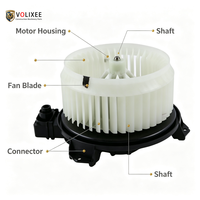 Moteur de soufflerie R263193840 pour chargeuse sur pneus Kubota R065 R530CA R630CA, moteur de ventilateur de chauffage et de climatisation de cabine