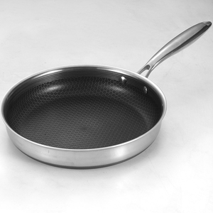 304 Thép Không Gỉ Tùy Chỉnh Nhà Bếp Thép Không Gỉ Không Dính Tổ Ong Nấu Ăn Chảo Bít Tết Pan Cho Cảm Ứng Điện - Product Image 3