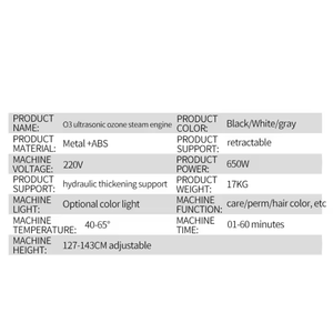 Vaporizador de Cabello con Gorro, 800W, para Spa y Salón, Vaporizador de Cabello con Micro Niebla Fría y Caliente, Máquina para el Cuidado del Cabello - Product Image 6