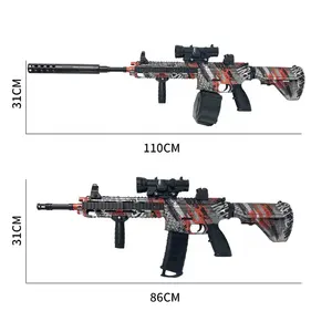 M416 Electric RIFLE 7MM GEL Explode Burst Ammos Balls Splatter Launcher Shooting Fighting Realistic Toy Guns For Adult