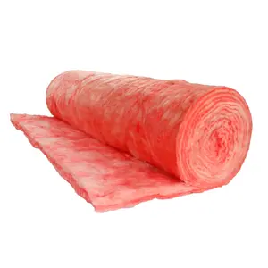 R19 cobertor de rolo de fibra de vidro de cor rosa para isolamento térmico