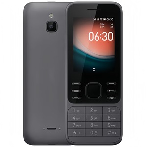 Téléphone portable 4G double SIM débloqué 6300 2020 avec écran TFT 2,4 pouces 240x320, appareil photo VGA, batterie 1500 mAh, flash LED, Wi-Fi, 512 Mo + 4 Go de ROM - Vente en gros - Product Image 1