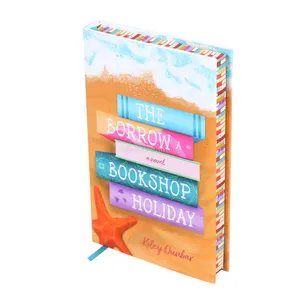 Fábrica personalizada barata ficción novela libro fabricante personalizado colorido rociado bordes Tapa dura libro servicio de impresión