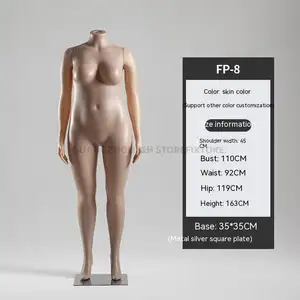 Cheap Factory Price Big Butt Plus Size Mannequin Big Breast USA Size Female Mannequin Fat Women Dummy