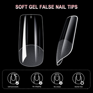 Uñas Acrílicas Transparentes en Oferta, Especiales para Salones de Uñas, Uñas Extensibles Hechas de Material ABS, Logotipo Personalizable - Product Image 6