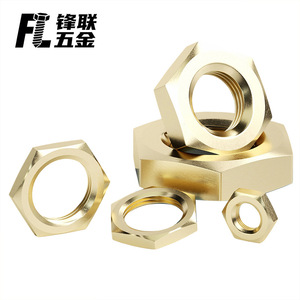 Écrou hexagonal en laiton Fenglian H59 GBT808 Grade A Niveau 4.8 pour l'industrie de la construction - Product Image 2