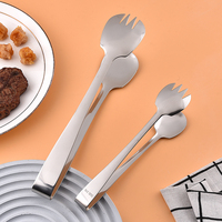 Vente en gros de pinces à barbecue coréennes en acier inoxydable 316 pinces à aliments pour buffet en métal