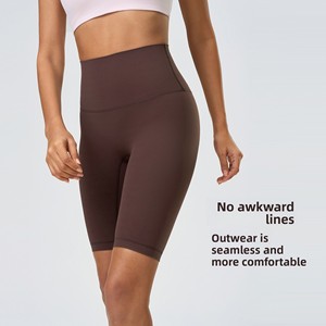 Pantaloni <span class=keywords><strong>da</strong></span> Yoga estivi a vita alta <span class=keywords><strong>da</strong></span> <span class=keywords><strong>donna</strong></span> che sollevano i pantaloni <span class=keywords><strong>attillati</strong></span> a cinque punti per Fitness all'aperto - Product Image 2