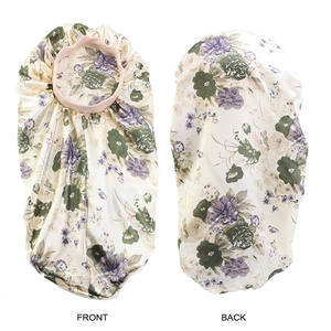 Bonnet en Satin pour cheveux longs, accessoire de nuit, pour femmes, à haute élasticité, en soie - Product Image 3