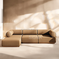 SIGMA 2025 nouveau concepteur haut de gamme moderne luxe segmenté tissu sectionnel canapé ensemble convertible meubles d'intérieur pour hôtels appartements