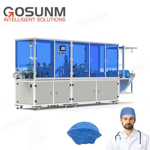 Gosunm 2023 nuova macchina per la produzione di cappelli con cinturino chirurgico medico monouso completamente automatica ad ultrasuoni