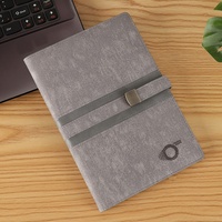 Agenda en cuir PU planificateur ceinture cahier métal fermeture magnétique impression couleur personnelle journal papeterie de bureau