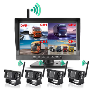 Greenyi 10.1 inch kỹ thuật số không dây <span class=keywords><strong>4</strong></span> kênh DVR Recorder <span class=keywords><strong>Monitor</strong></span> với đảo ngược sao lưu Wifi máy ảnh cho xe tải xe buýt xe RV Trailer - Product Image 1