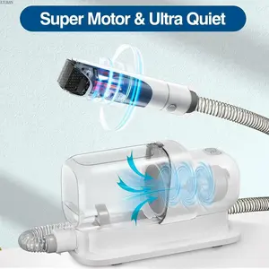 Kit di toelettatura per cani di lusso con tazza di polvere per capelli più grande da 2,3 l e spazzola per aspirapolvere per animali domestici - Product Image 3