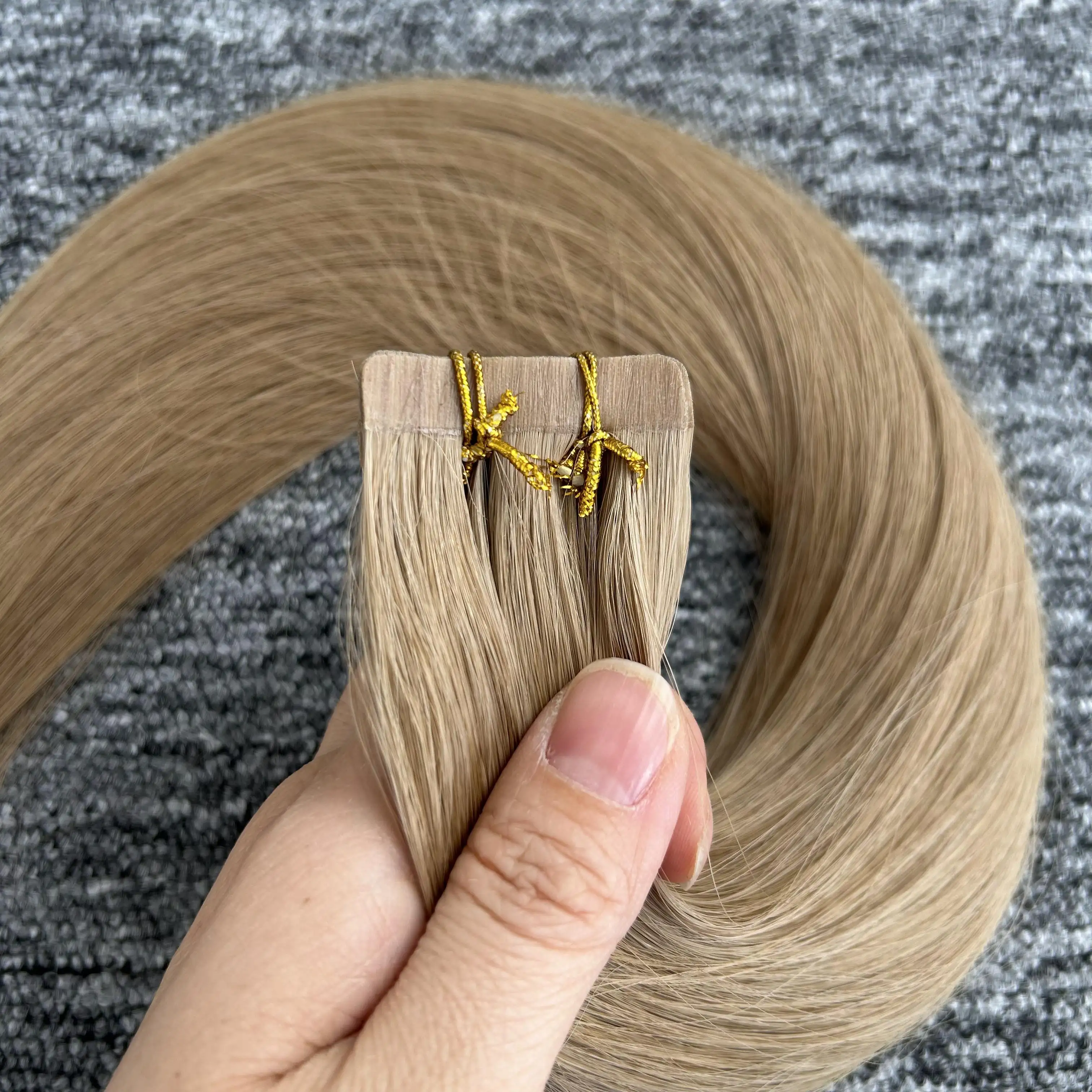 Wholesale Tape In Hair Extension Raw Human Hair Chinese Vendor 18 Inch 8A# Color