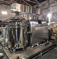 Mezclador Agitador Eléctrico de Acero Inoxidable de 300L para Gelatina, Cosméticos y Aplicaciones Alimentarias con Motor sin Escobillas - Nuevo