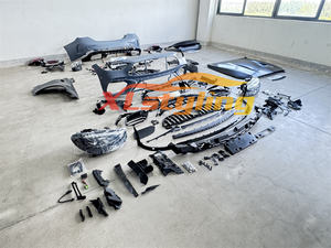 XLstyling Car Conversion W206 C63 Kit de carrosserie de pare-chocs avant arrière pour Mercedes Benz W205 Upgrade Hood Phares Fenders BodyKit - Product Image 2