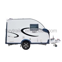 Mini-caravane mobile personnalisée, remorquable, pour le camping